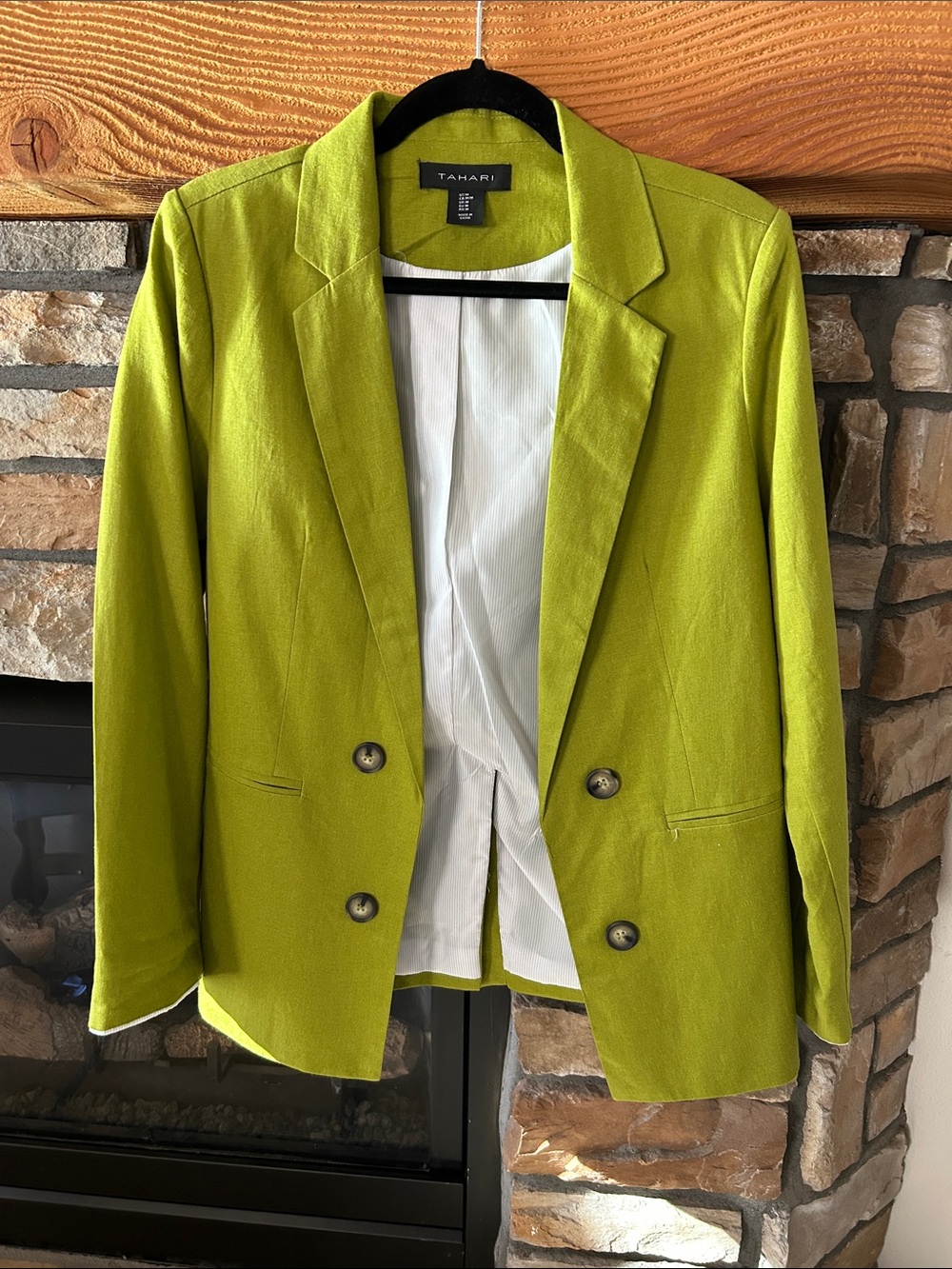 Tahari Women's Lime Blazer in Bright Chartreuse/ never worn